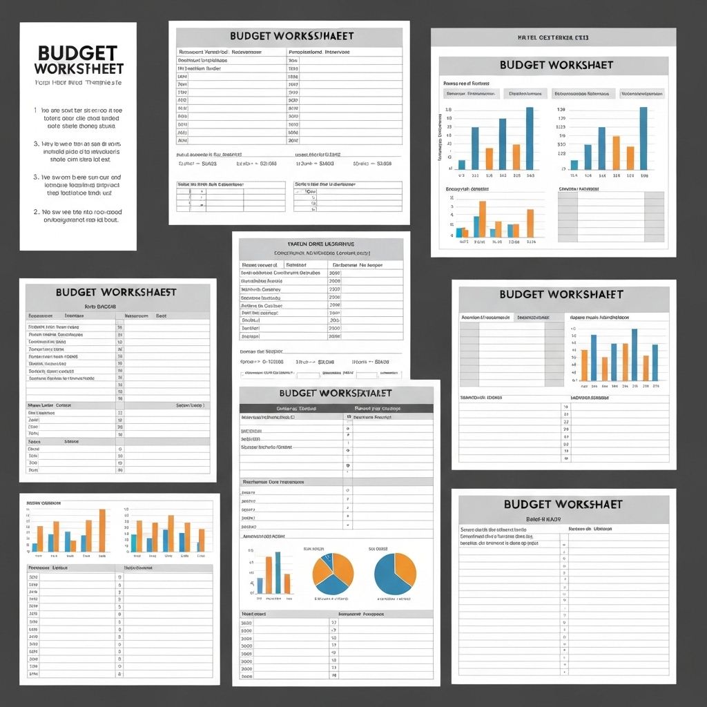 Digital Budget Worksheets